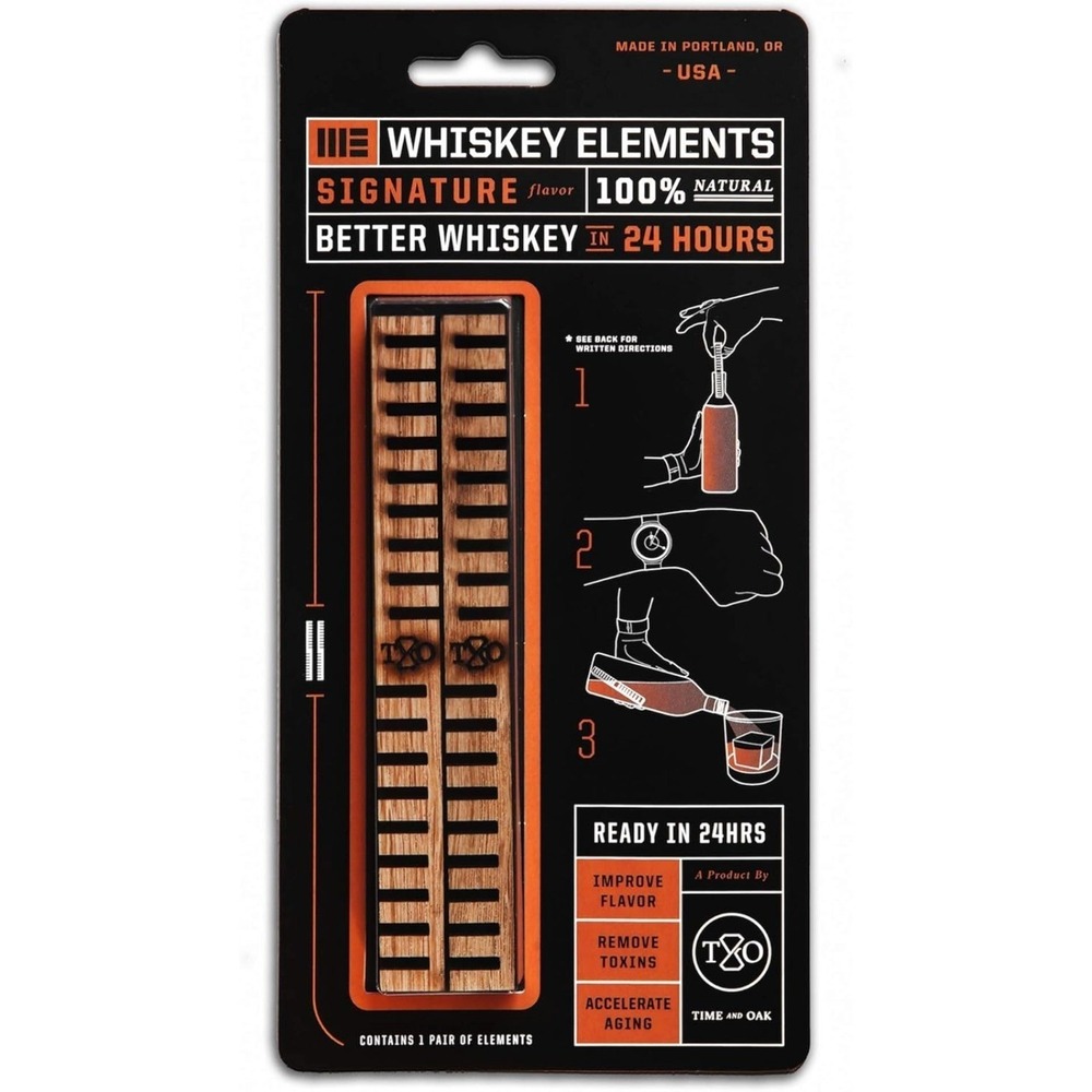 NEW Signature Whiskey Elements by Time & Oak 2 piece barware mancave
